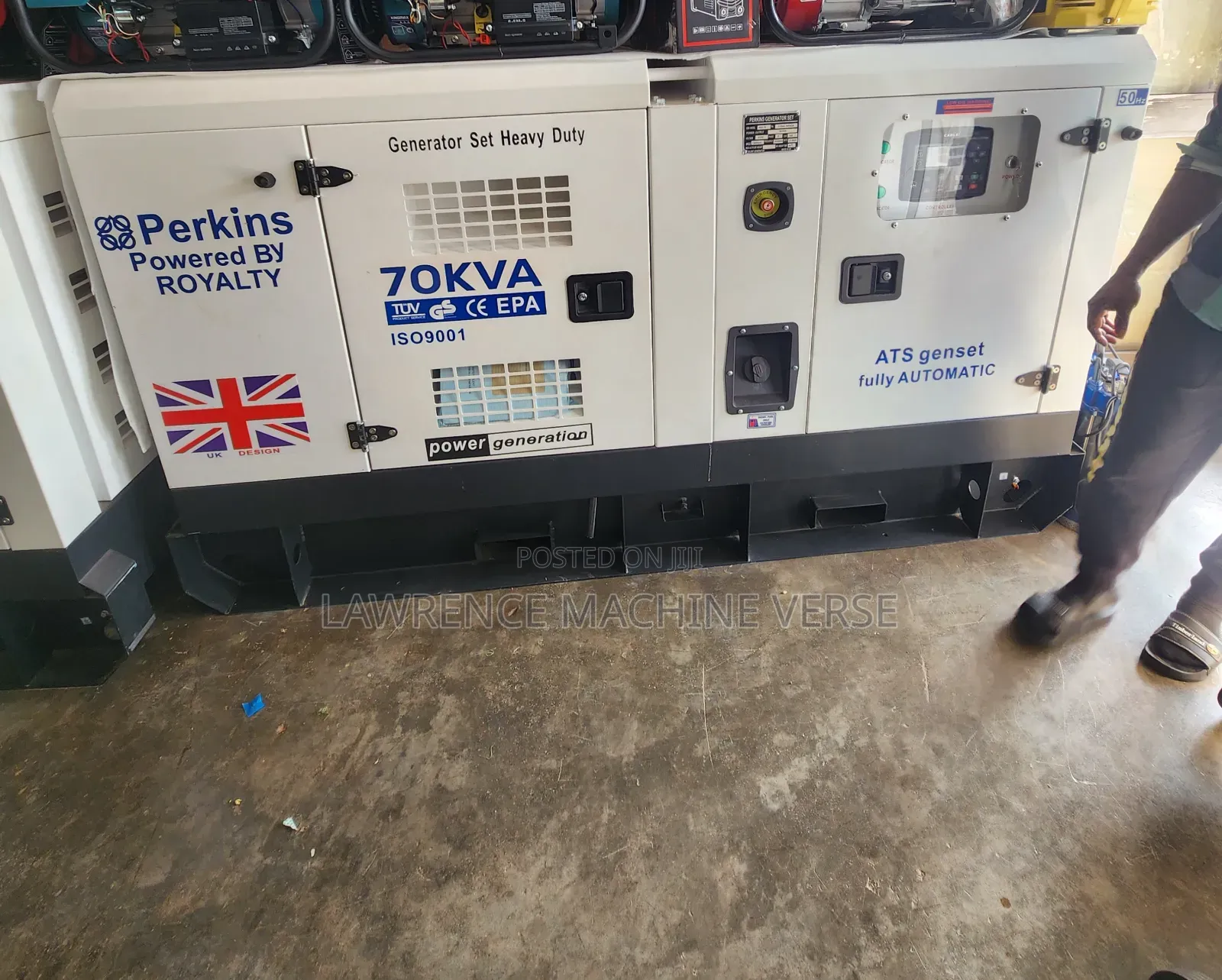 Uk Diesel Generator 70kva Perkins Water Cooled