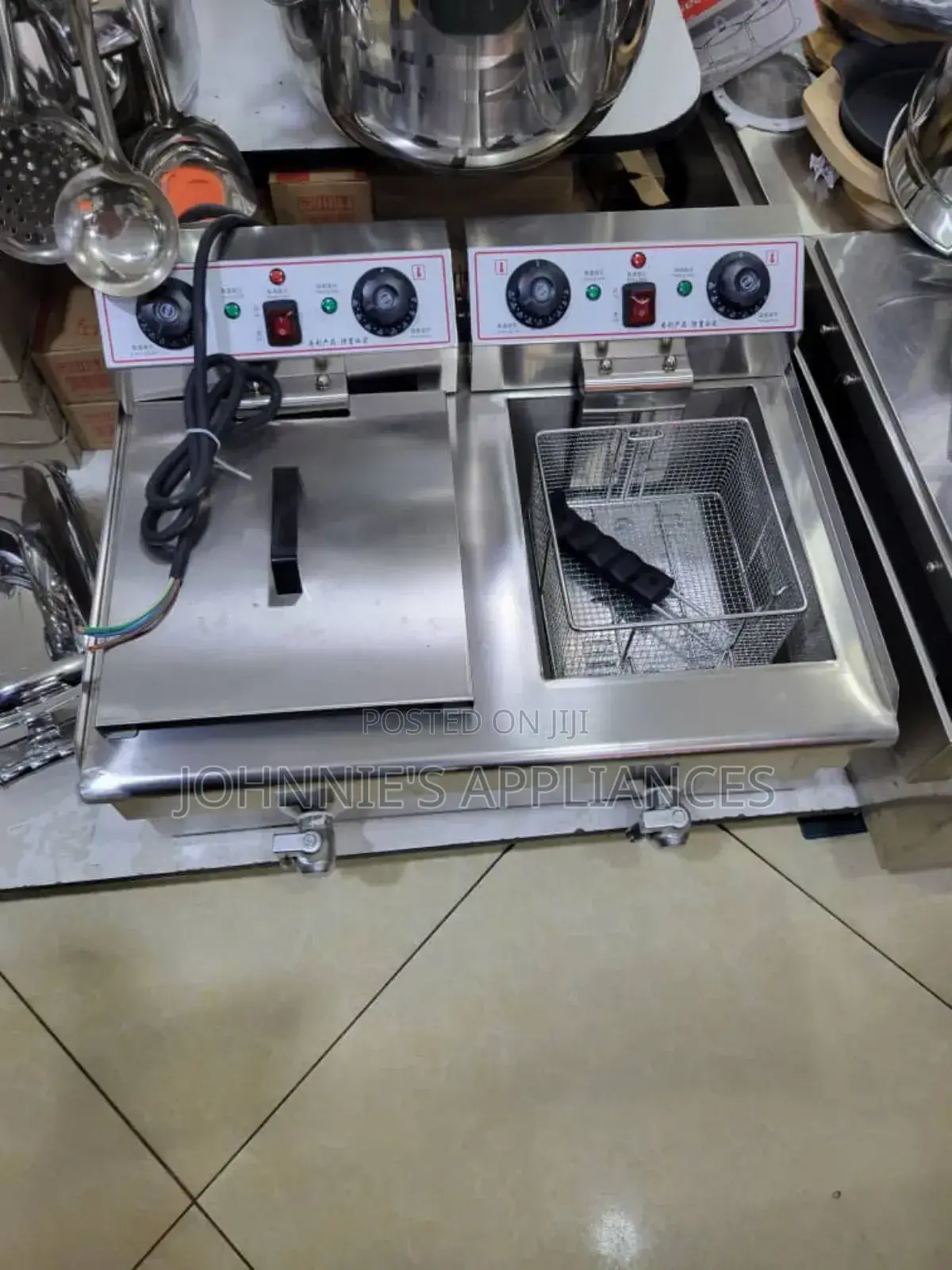 Commercial Electric Double Deep Fryer 36l