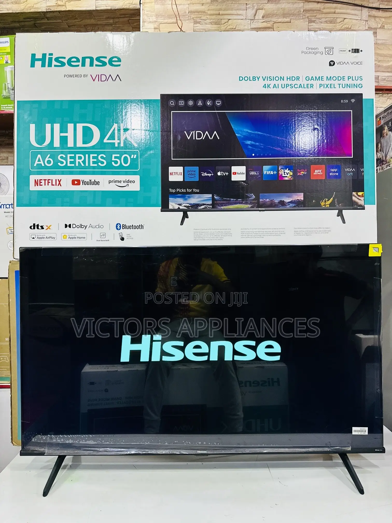 Hisense 50inches Uhd Smart Tv Frameless Model