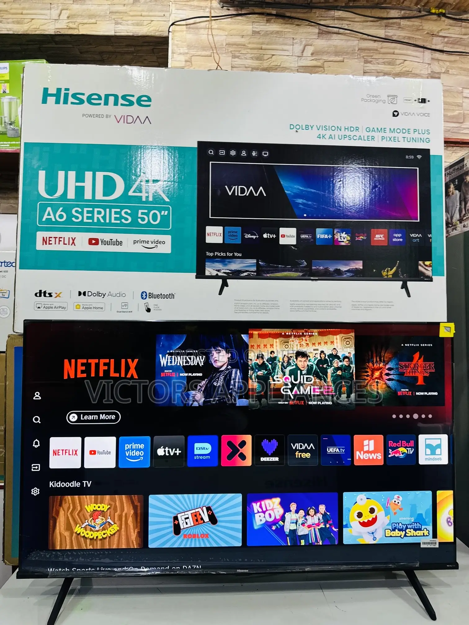 Hisense Tv 50inches Uhd A6 Series Smart Tv