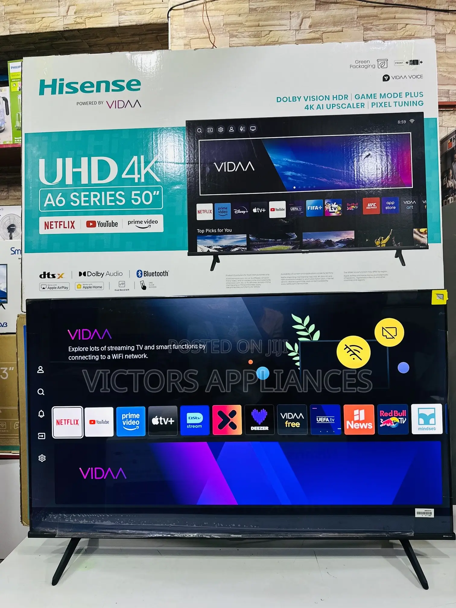 Hisense Tv 50inches Uhd A6 Series Smart Tv