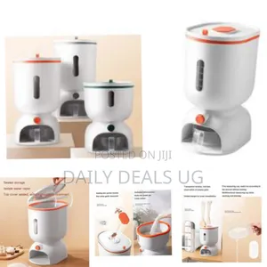 5.5 Kg Airtight Rice Dispenser, Sealed Grain Container With Lid