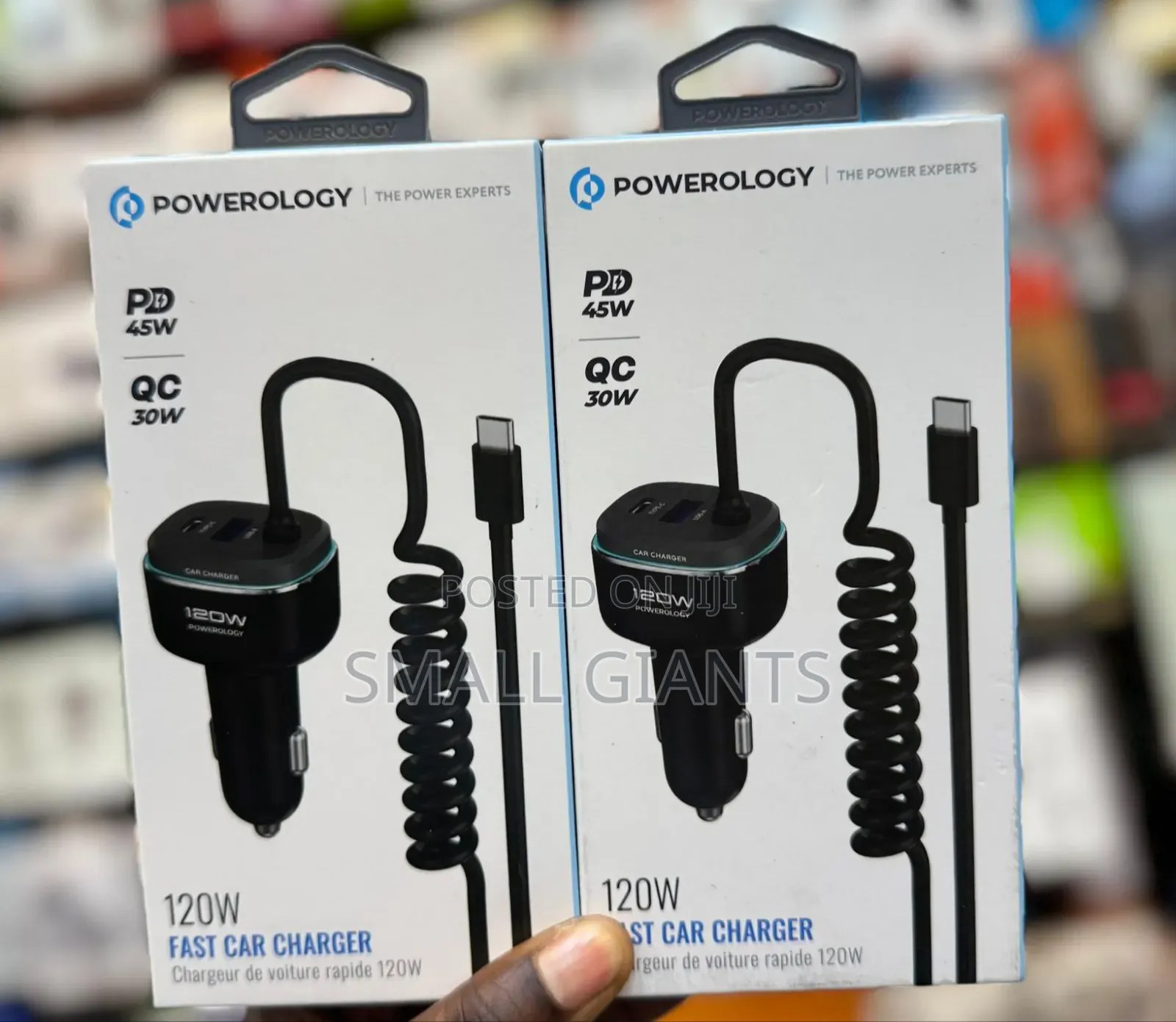 Powerology 120w Fast Car Charger