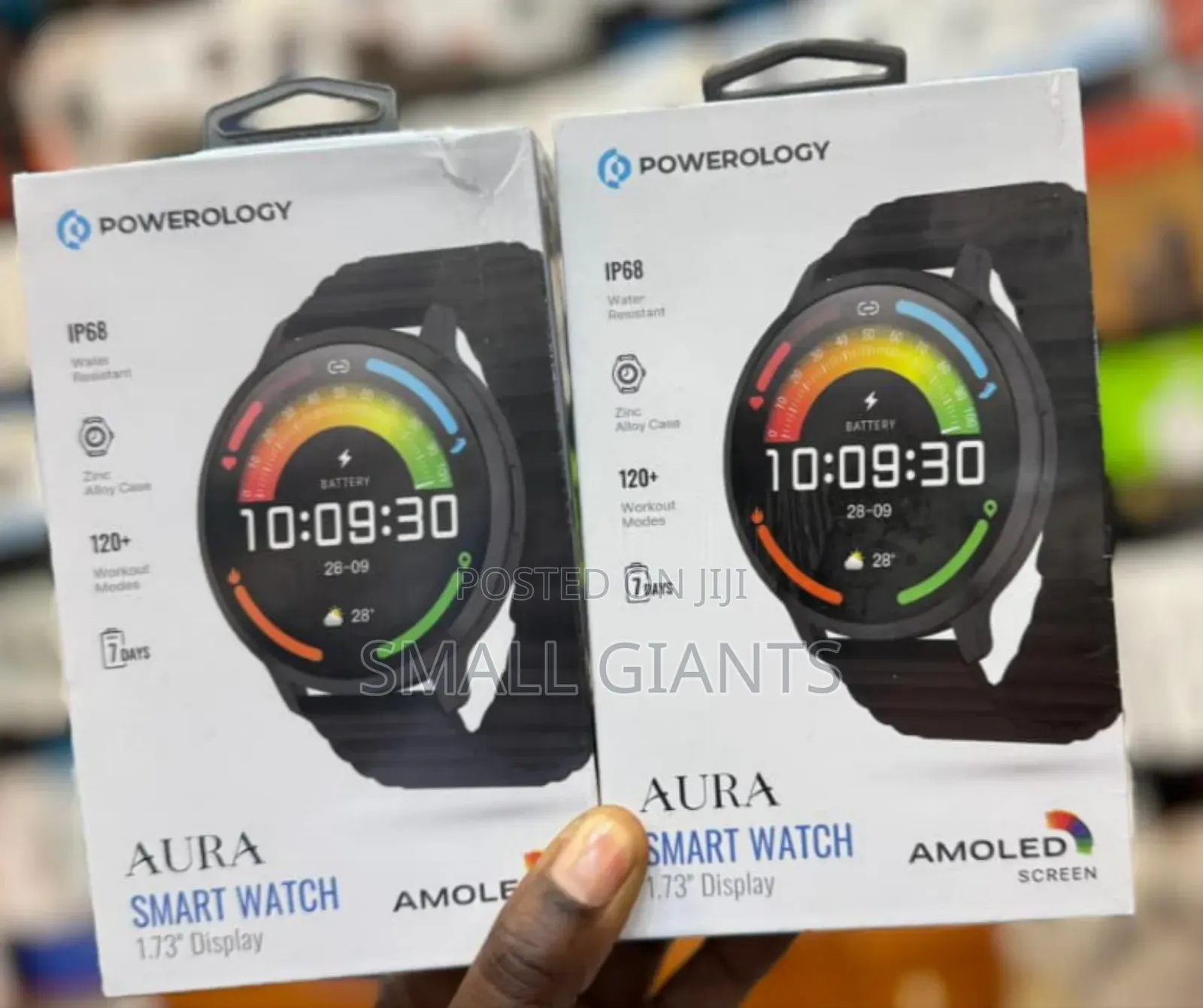 Powerology Aura Smart Watch With 1.73" Amoled Screen