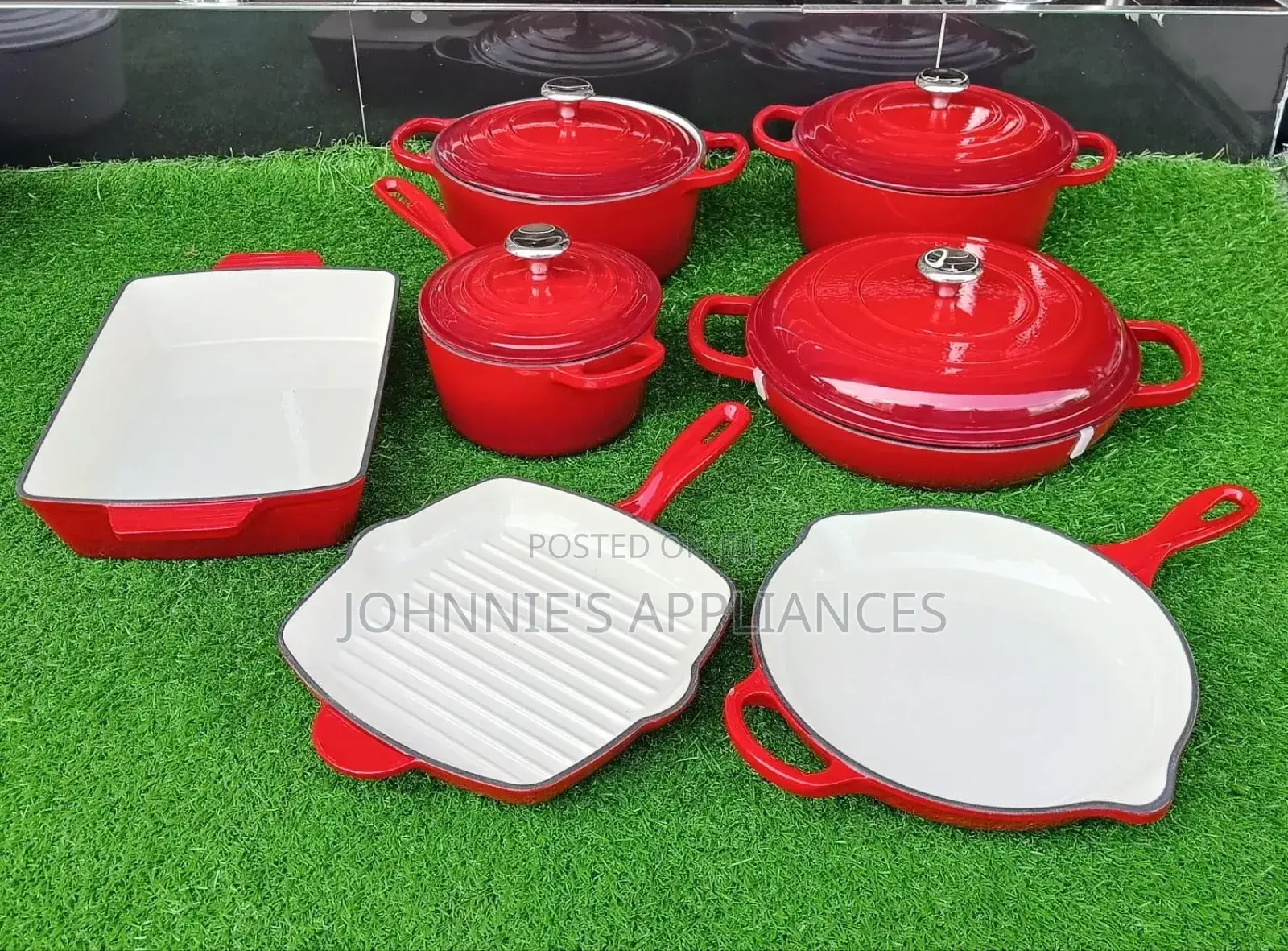 7-Piece Enameled Cast Iron Cookware Set