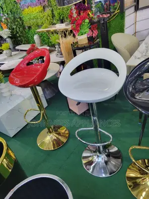 Modern Adjustable Bar Stools With Chrome Base