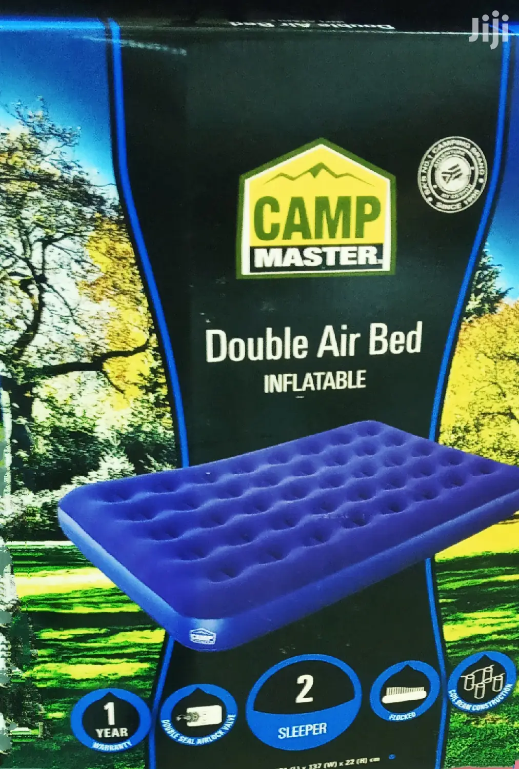 Campmaster Double Flocked Inflatable Air Bed
