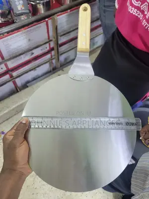 Stainless Steel Pizza Peel / Chapati Turner With Wooden Handle