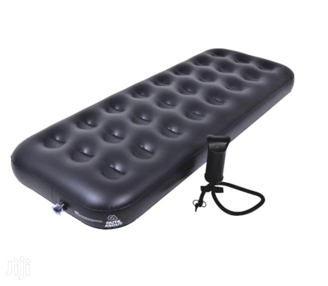 Out And About Single Airbed And Pump Combo