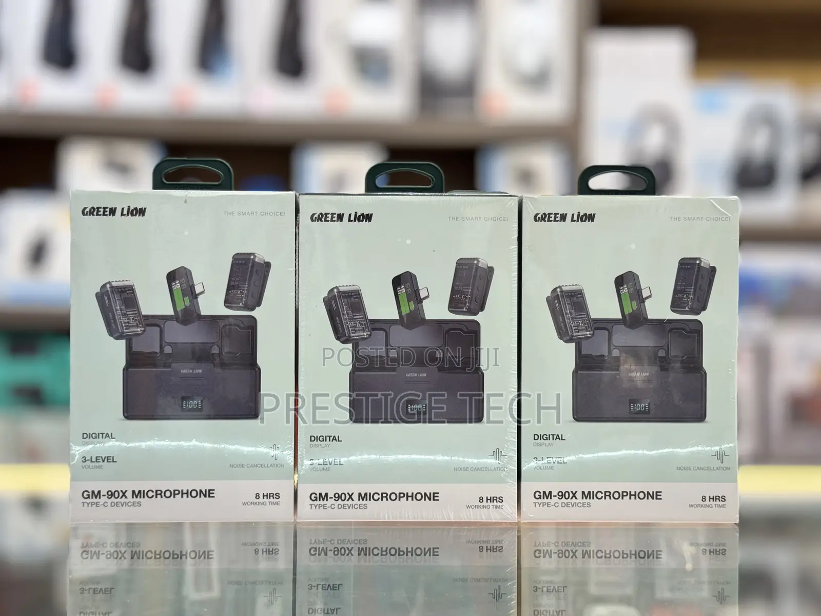 Green Lion Gm-90x 3in1 Wireless Button Microphone, 20m