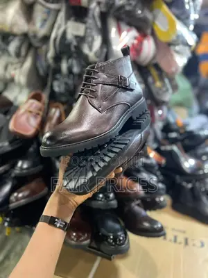 Leather Men’S Boot Shoes Black and Brown Available