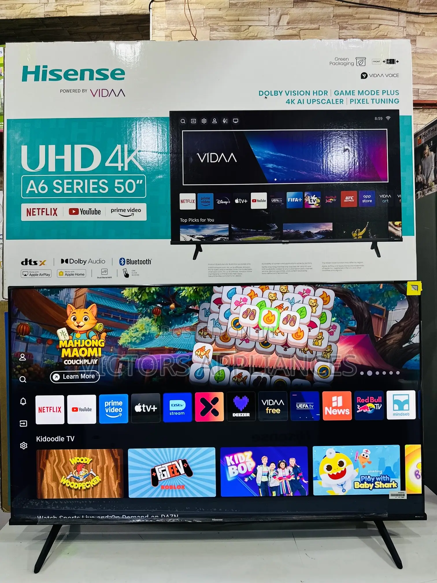 Hisense 50inches Smart Tv With Bluetooth A6