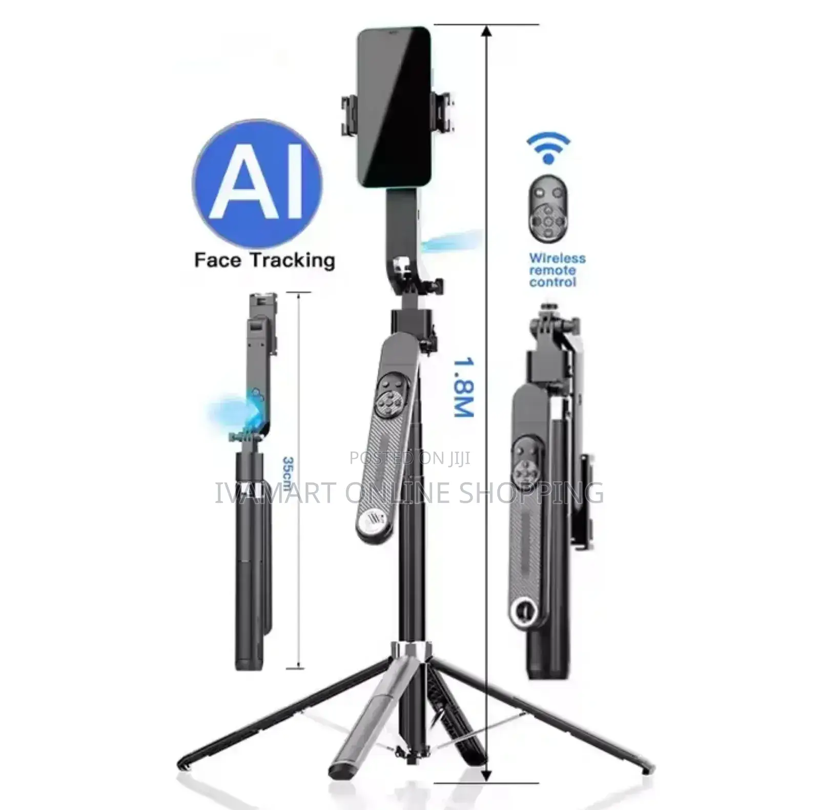 Intelligent Q515tk Tracking Gimbal Selfie Stick for Mobile Phones