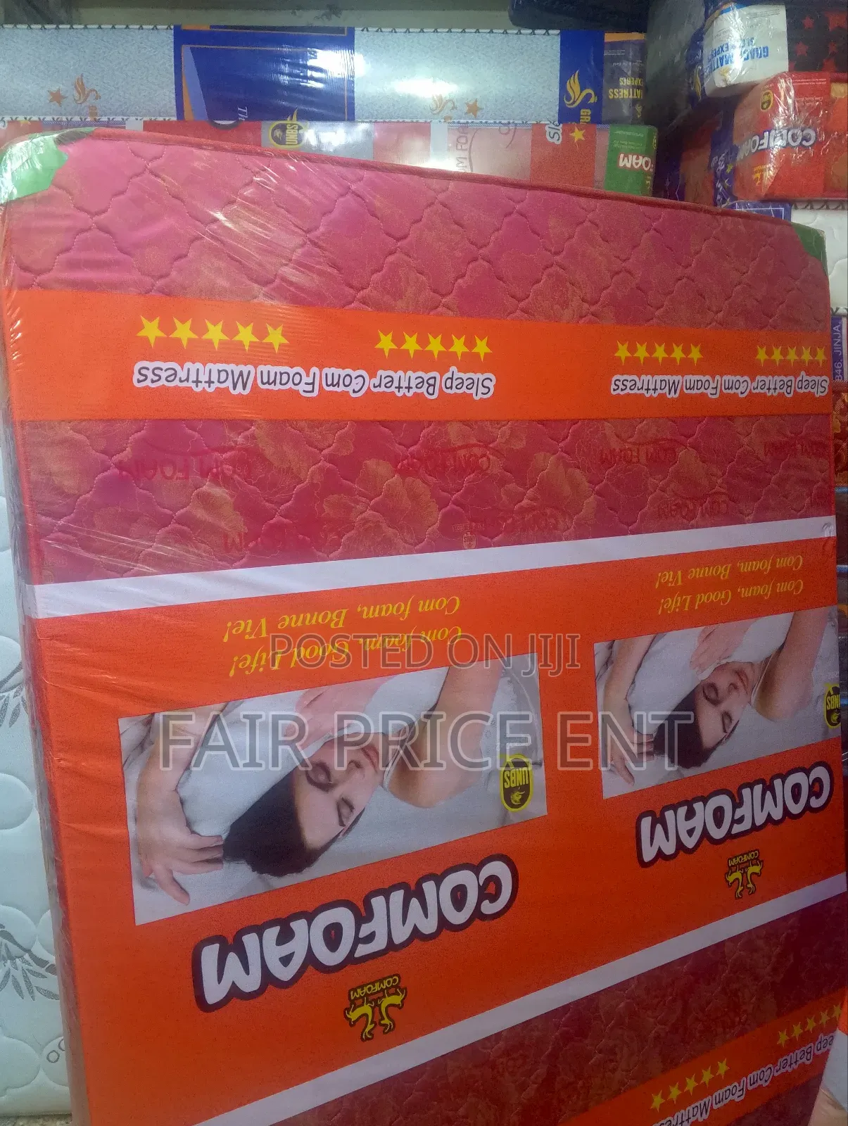 Super Density Mattress.5*6*6inches.( Red)