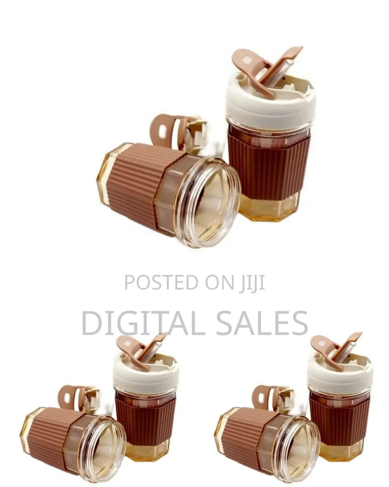 2piece Glass Tumbler With Silicone Sleeve, Iced Coffee Cup, Glass Cup