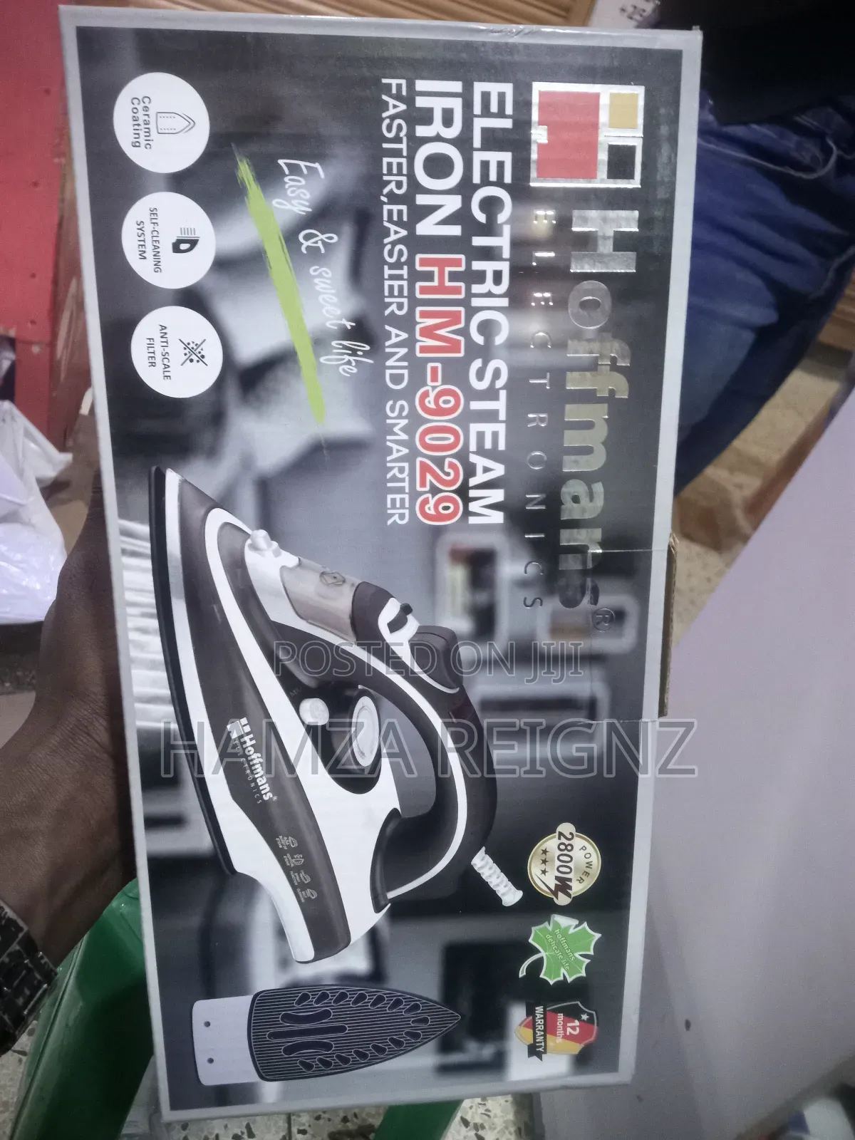 Hoffmans Electric Iron Steam and Dry Flat Iron