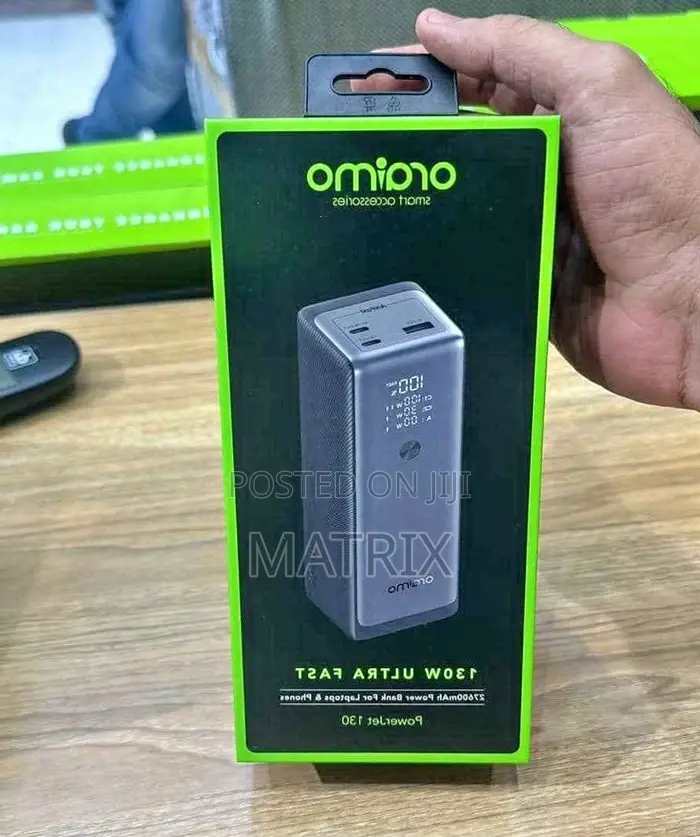 Oraimo 27600mah Ultra Fast Power Bank With 130w Output - Laptop Charge