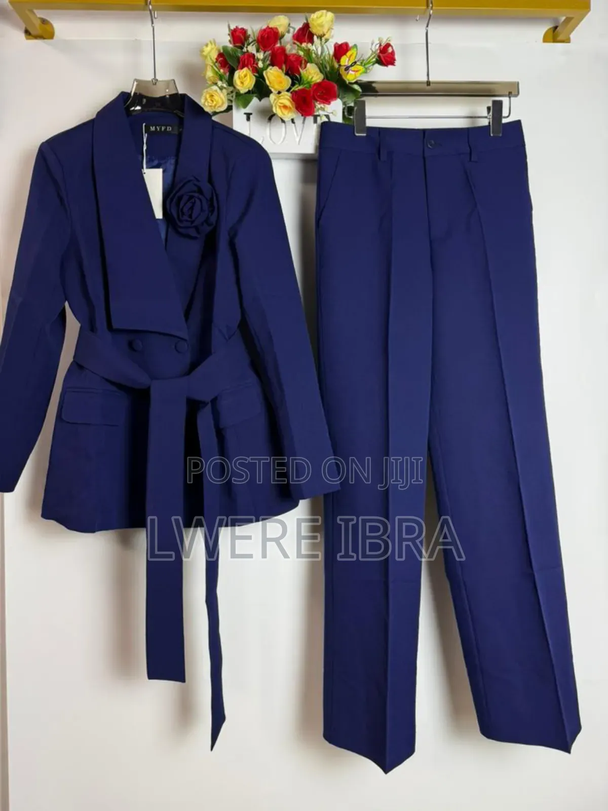 Navy Blue Graduation Suits for Ladies