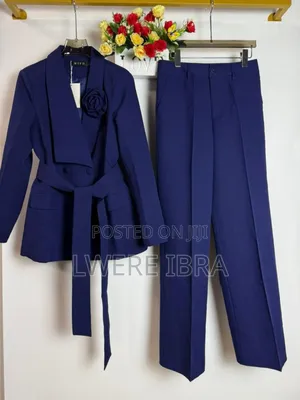 Navy Blue Graduation Suits for Ladies