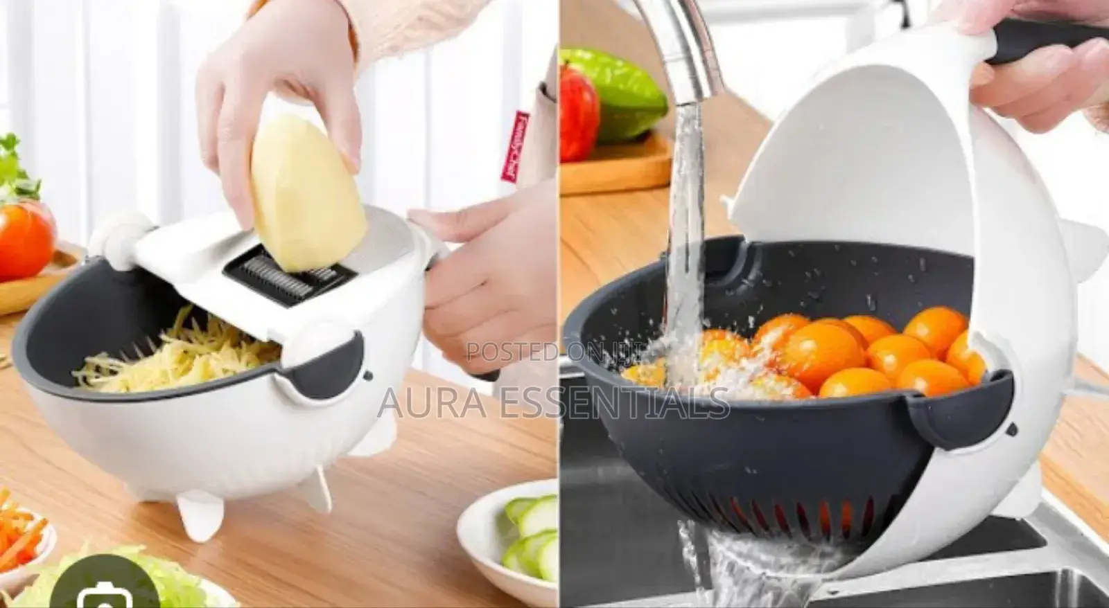 White Stainless Steel Vegetable Cutter