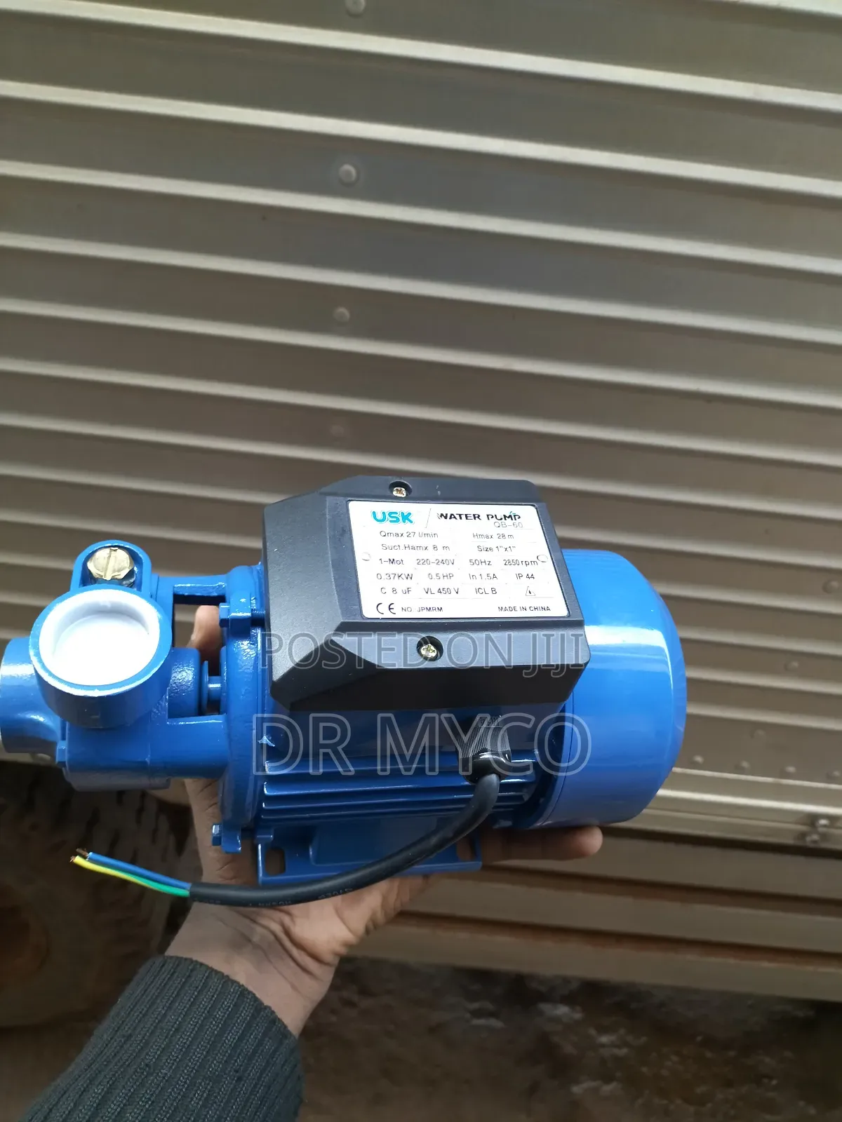 1" Usk Electric Water Pump
