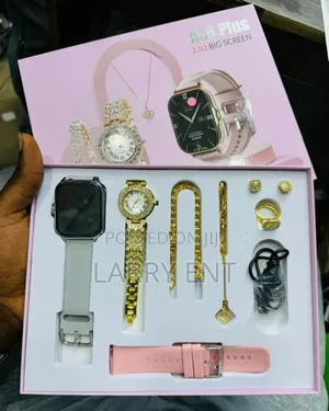 A58 Plus Ladies Smartwatch – With Crystal Bracelet Health Monitor