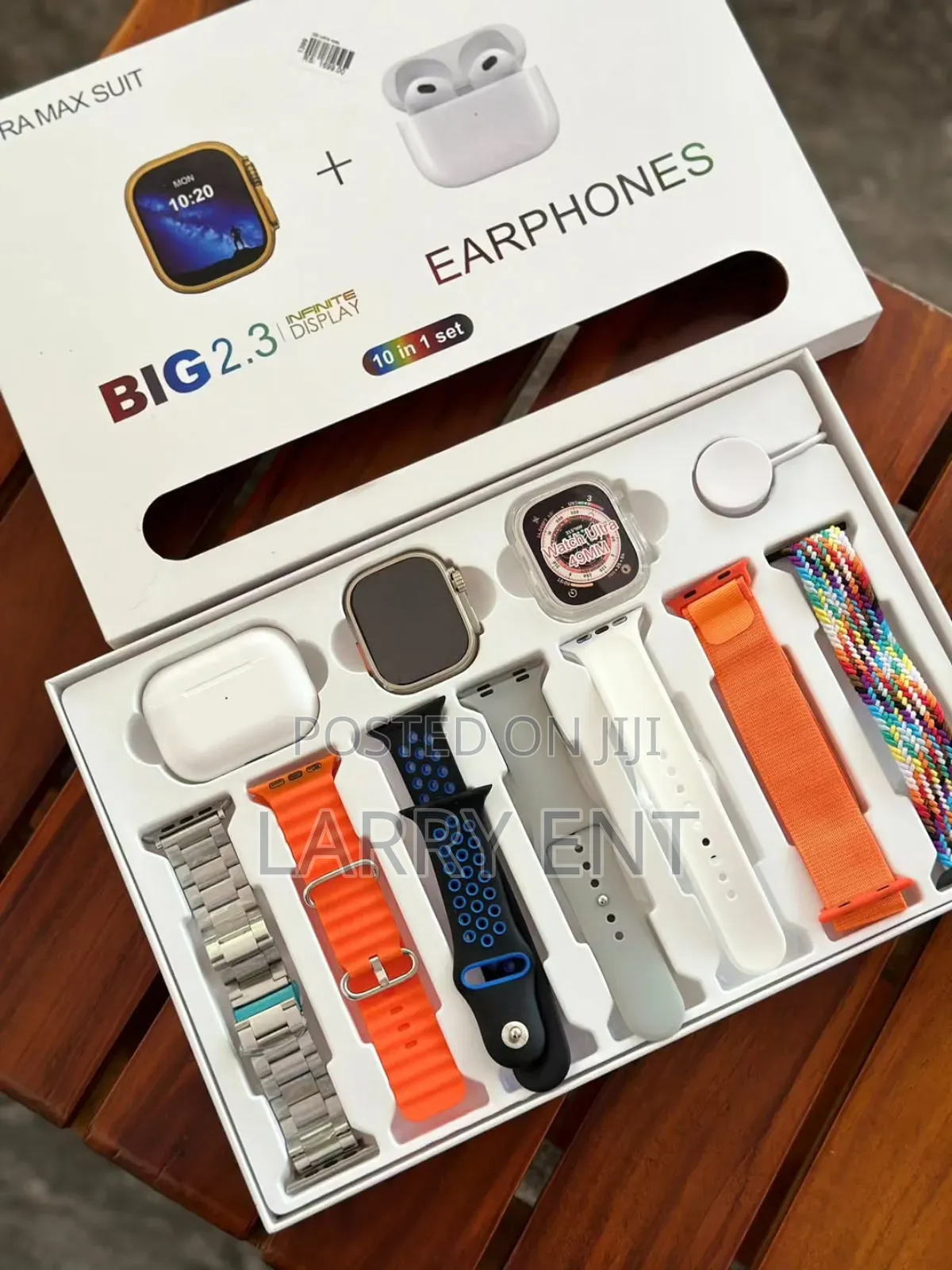 Ultra Smartwatch for Men Women – Amoled Screen, 7 Changeable Straps