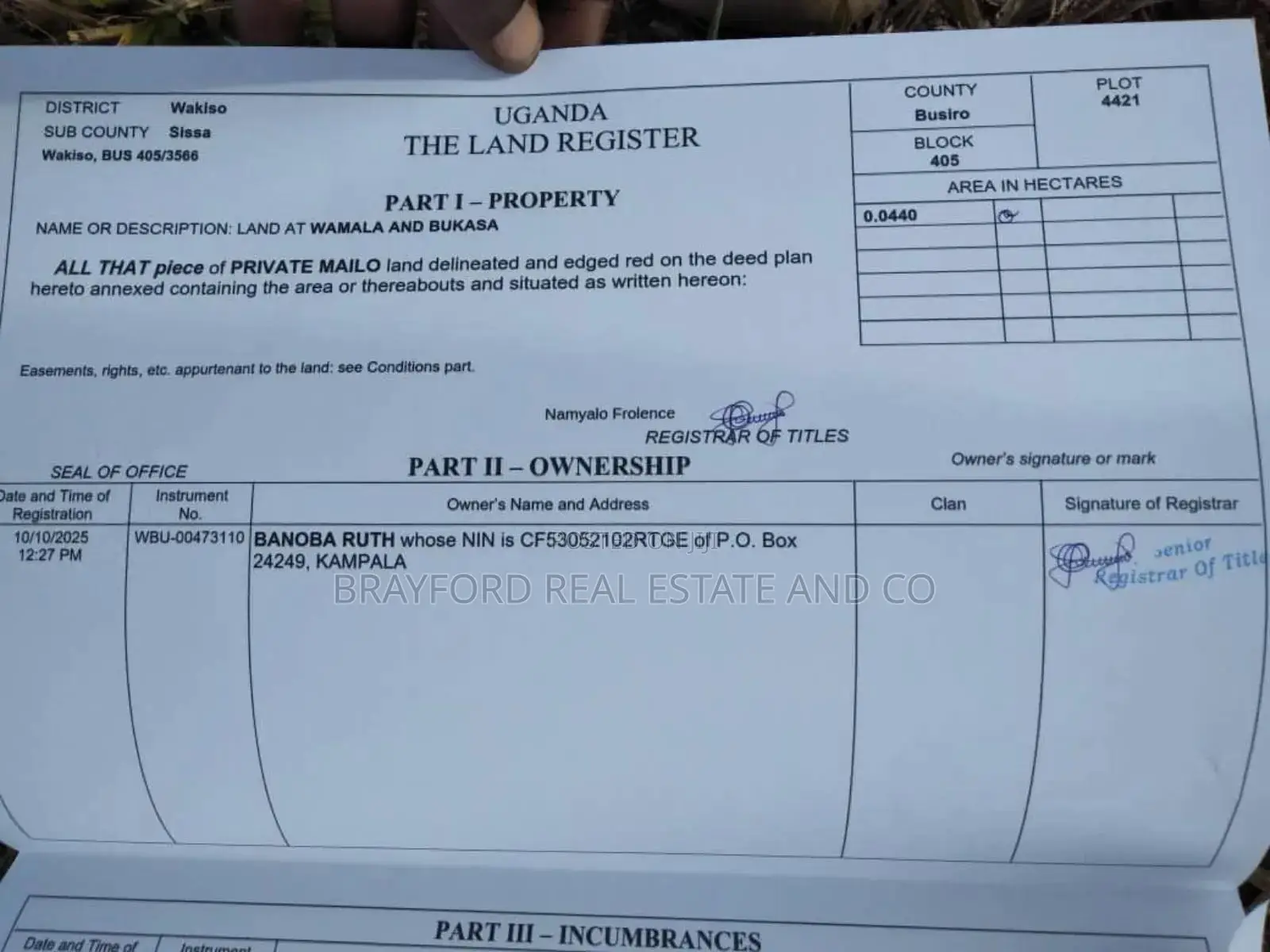 Plot for Sale