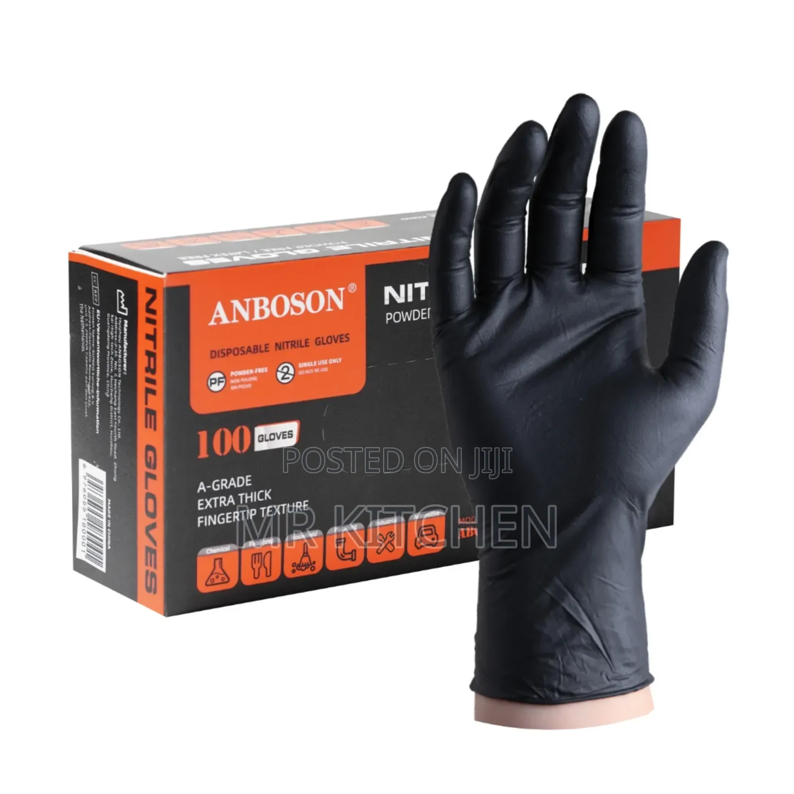 Disposable Black Kitchen Gloves (Pack)