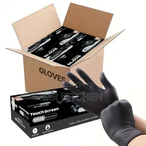 Disposable Black Kitchen Gloves (Pack)
