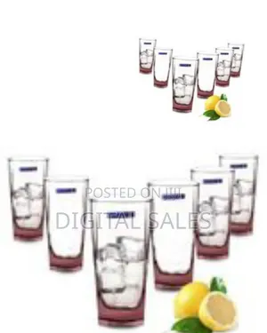 Luminarc Square Luminarc Juice Colored Glass- 6 Piec