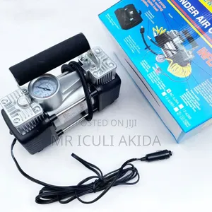 628-4x4 2-cylinder Air Compressor, A Portable Heavy-duty Tire Inflator