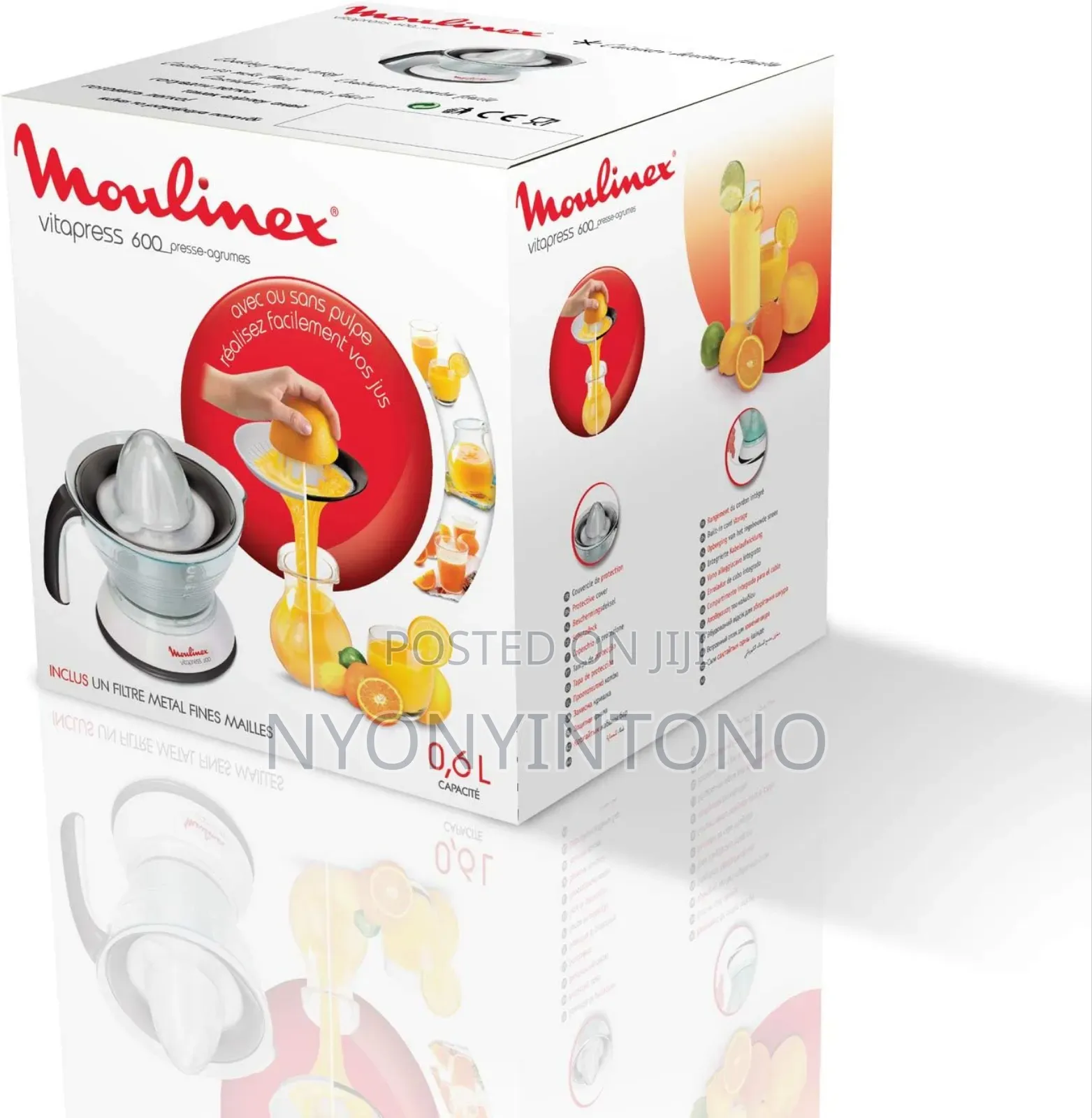 Moulinex 600ml Electric Citric Juicer Pc300b27