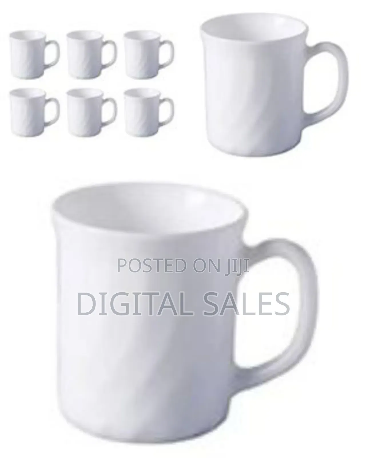 Luminarc 6 Pieces of Luminarc Wavetea Coffee Mug Cups-White