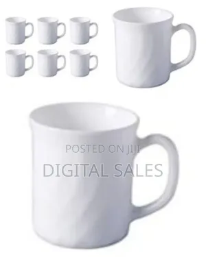 Luminarc 6 Pieces of Luminarc Wavetea Coffee Mug Cups-White