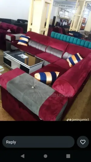 Brown and Gray King Sized Sofa Set