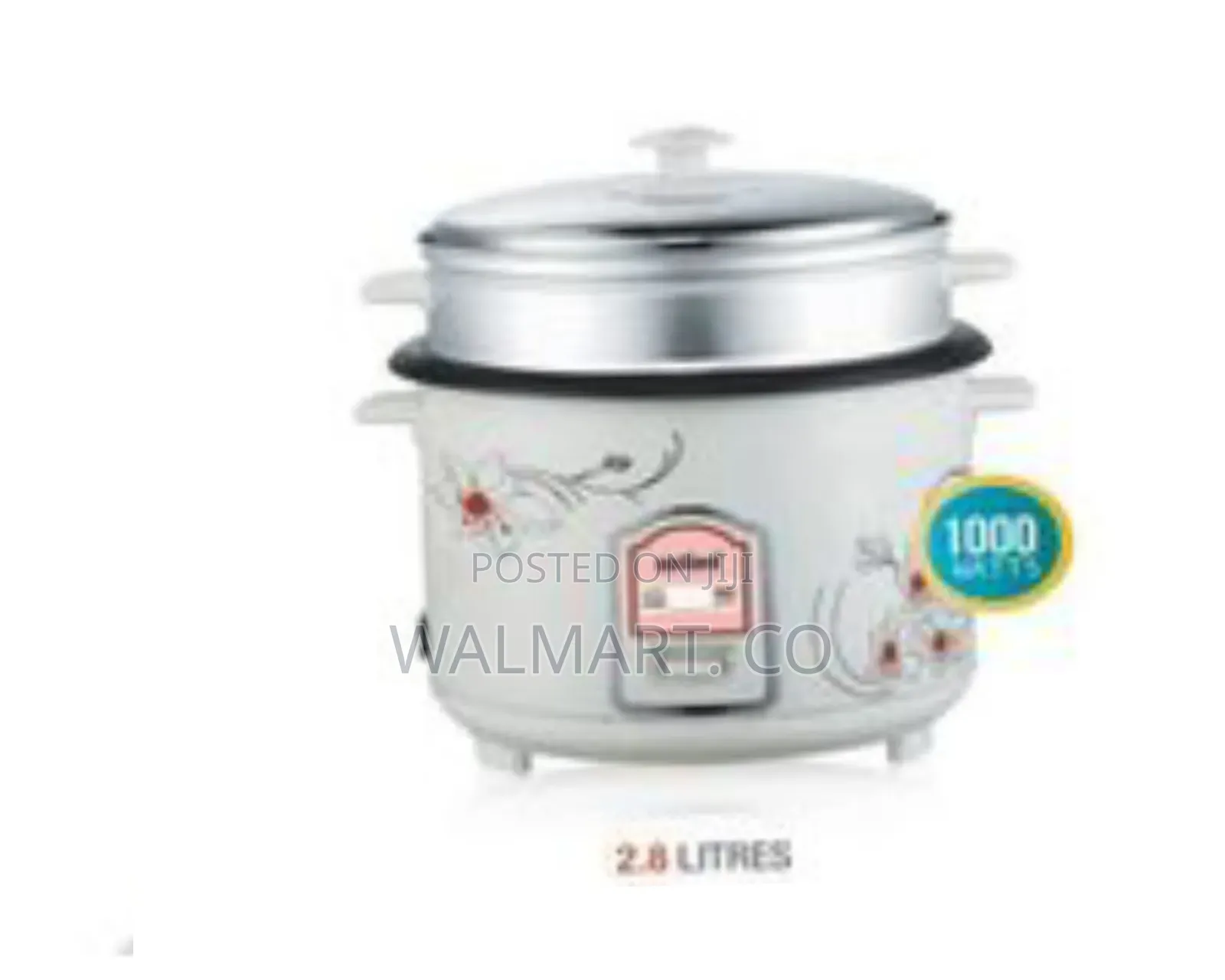 Sanford 2.8l Rice Cooker Steamer Pot-White