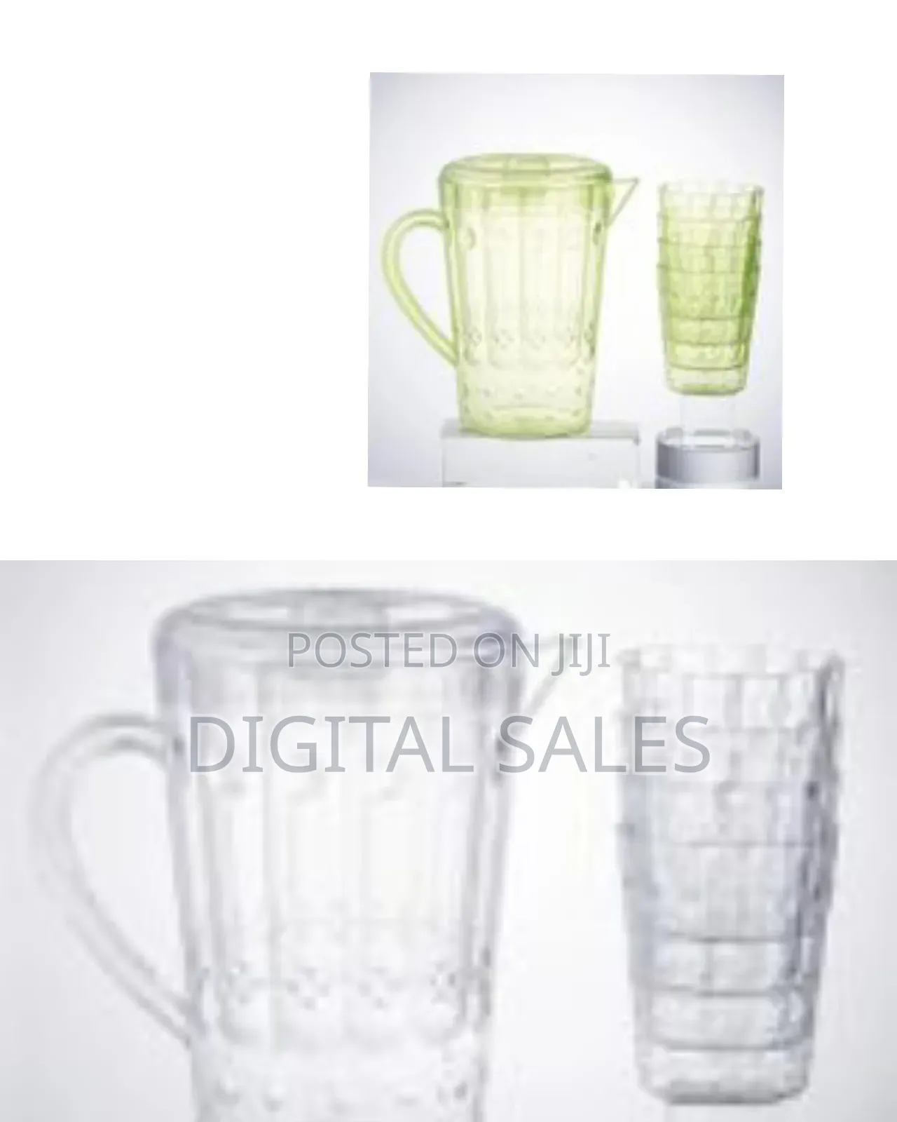 Best Plastic Water and Juice Jug 2 L With 6 PCS Glasses