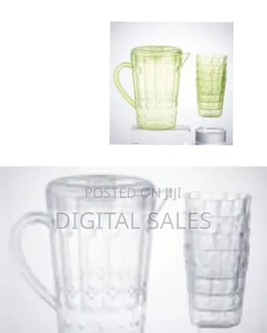 Best Plastic Water and Juice Jug 2 L With 6 PCS Glasses