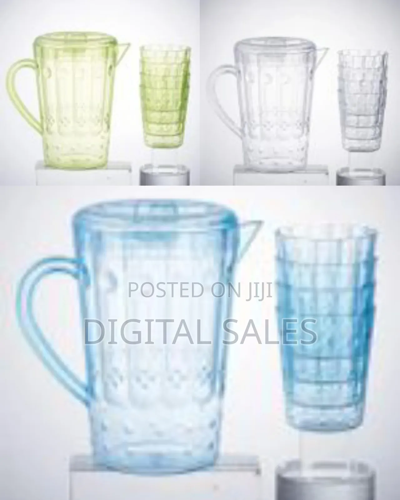 Best Plastic Water and Juice Jug 2 L With 6 PCS Glasses