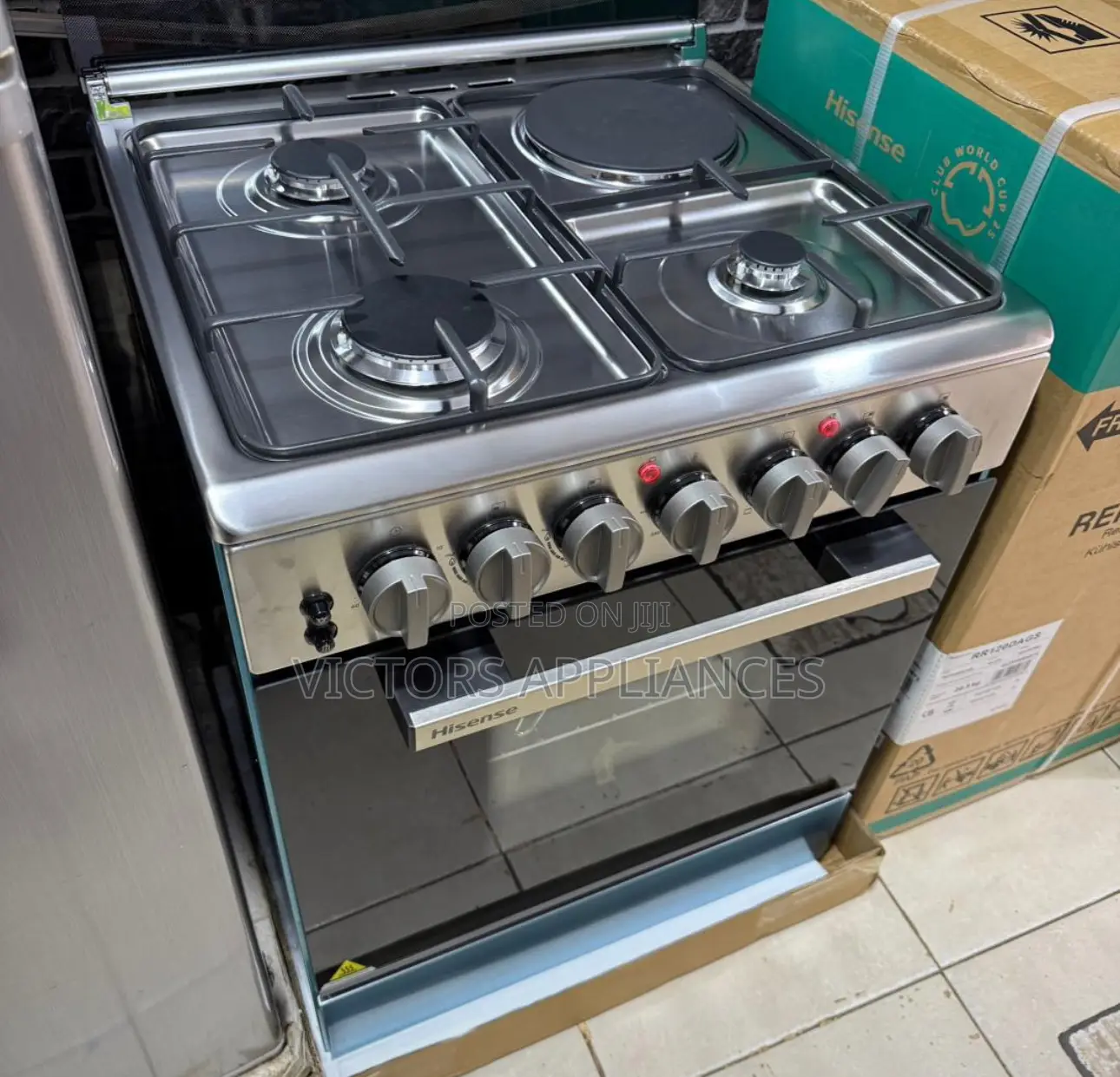 Hisense Cooker With 3gas and 1electric 60x60cm