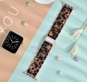 Green Lion Marble Watch Band – Amber