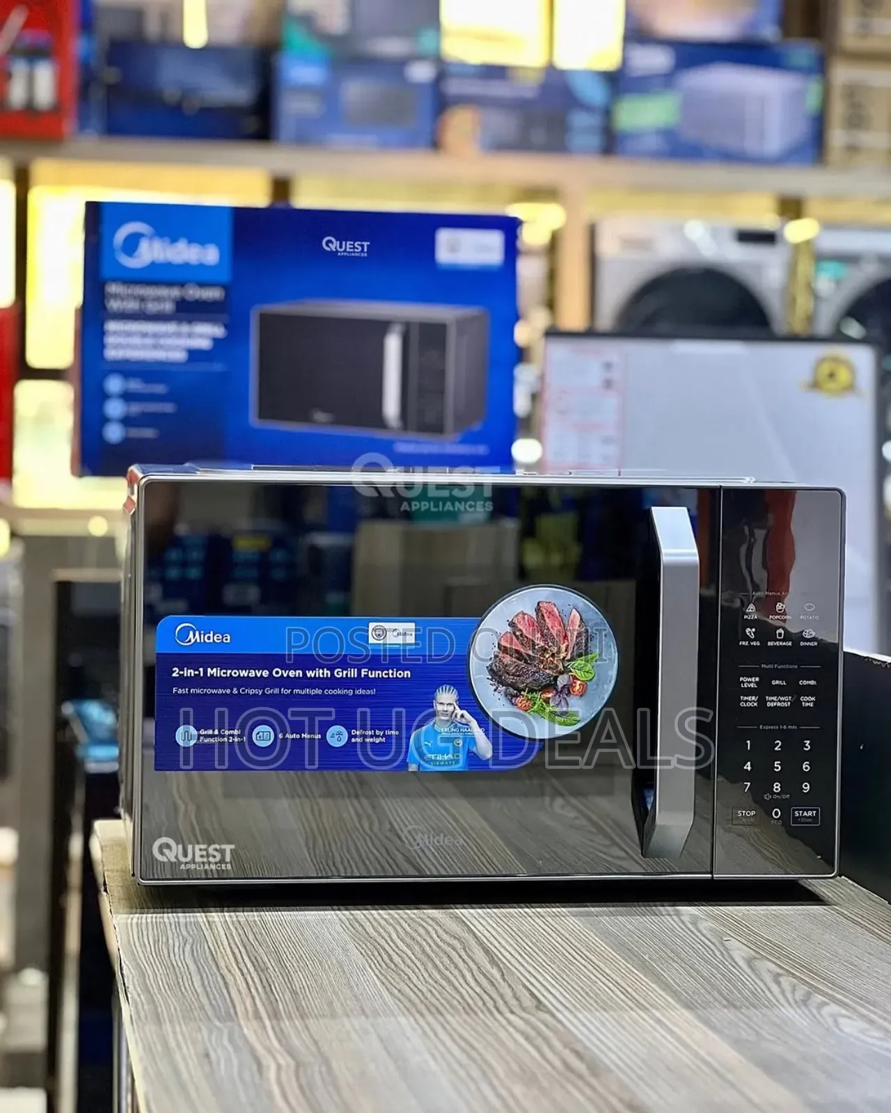 Midea 32l 2-in-1 Microwave Oven With Grill, Digital Touch Control