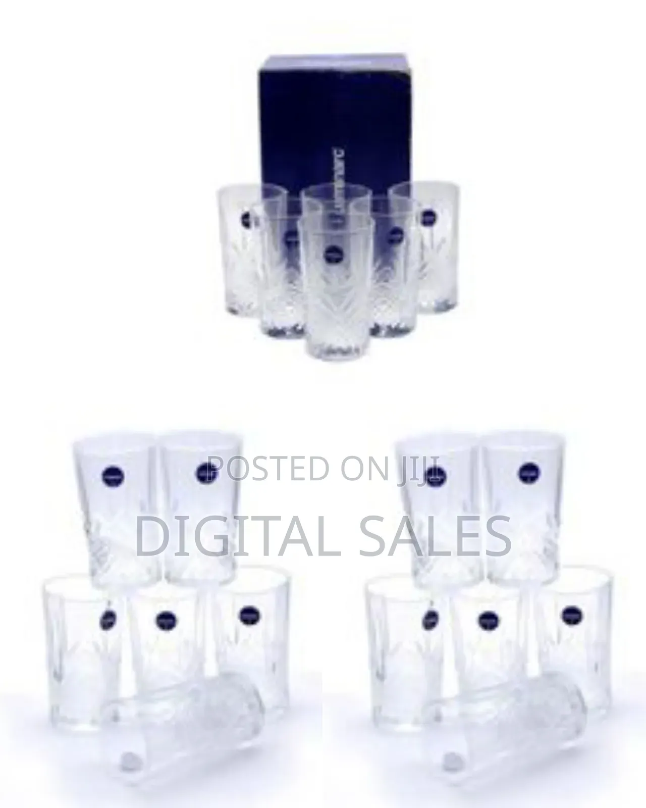 Luminarc Self Flowered Design Water/Juice Glasses