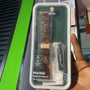 Green Lion Marble Watch Band – Amber