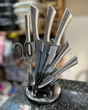 8 Piece Knife Set Silver Brand New Boxed
