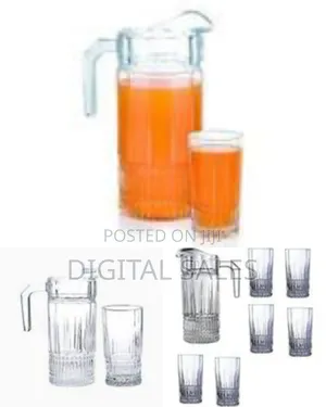 Luminarc Elysees 7 Pack Glassware Water Set With 6 Highball Juice