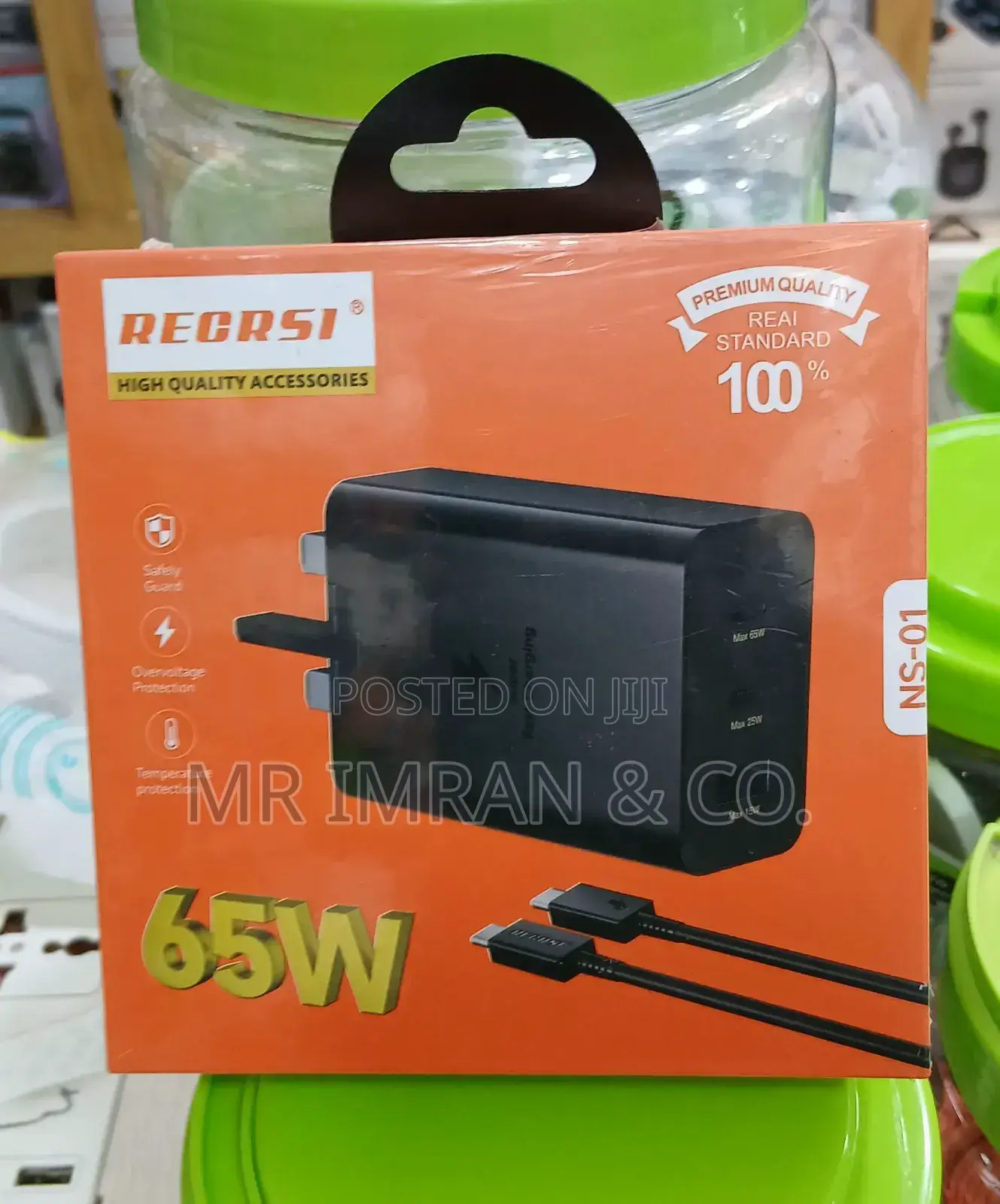 Recrsi Ns01 Usb C Plug 65w Type C Rapid Charger