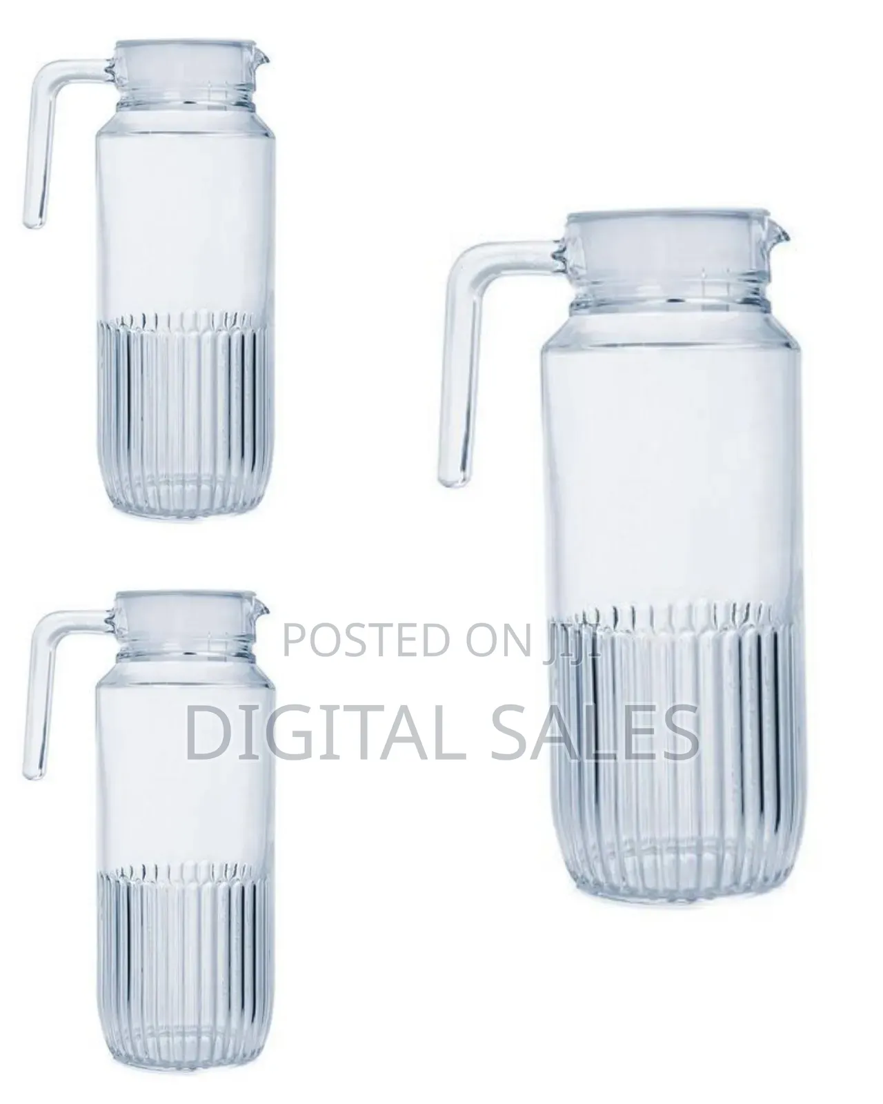 Luminarc 1.3litre Gridz Glass Juice/Water Jug-Colorless
