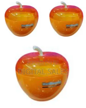 Plastic Apple Sugar Bowl Dish Candy Pot - Orange